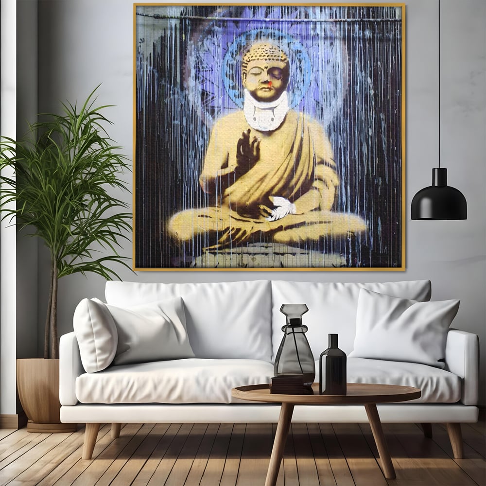 Tablou Canvas Premium LuxCanva® A1519, Zen ,  Room, Statuie, Amuleta, Zeu, Decorativ, Living, Culori Vibrante