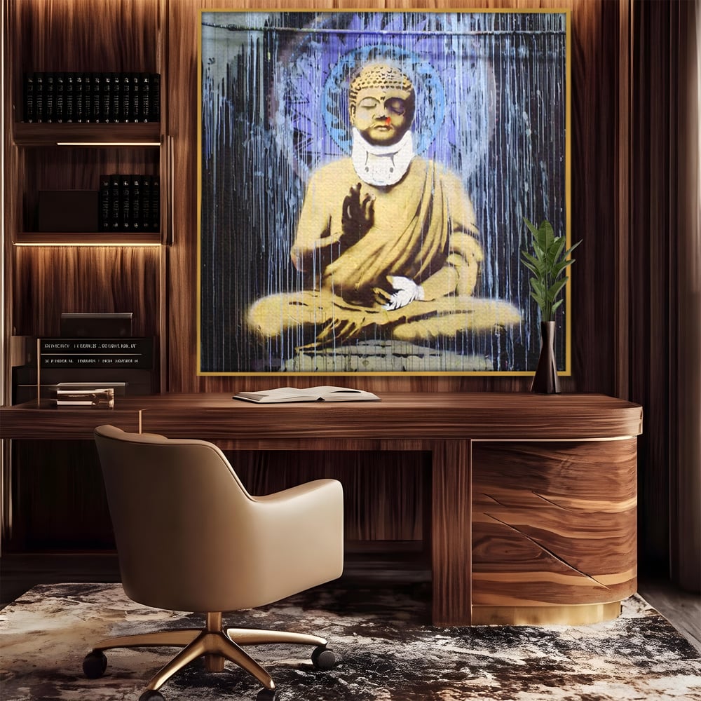 Tablou Canvas Premium LuxCanva® A1519, Zen ,  Room, Statuie, Amuleta, Zeu, Decorativ, Living, Culori Vibrante