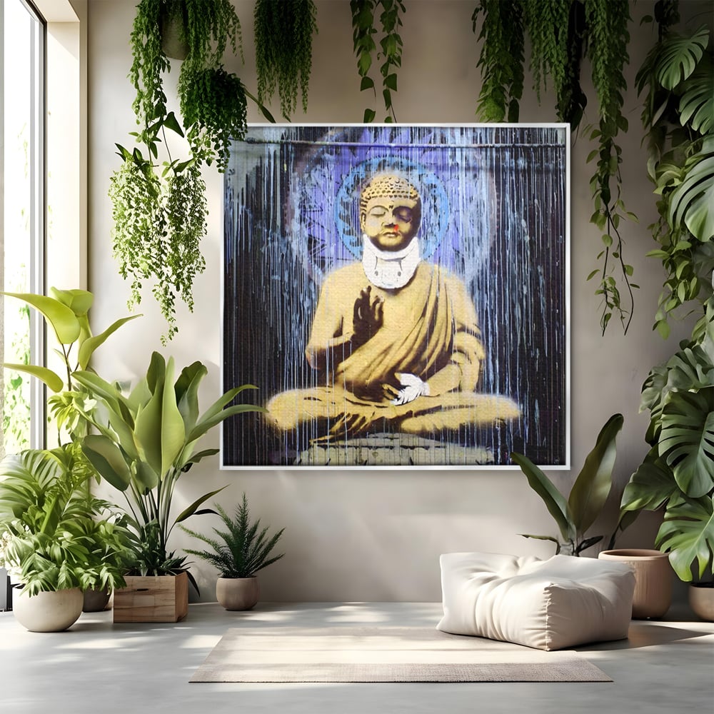 Tablou Canvas Premium LuxCanva® A1519, Zen ,  Room, Statuie, Amuleta, Zeu, Decorativ, Living, Culori Vibrante