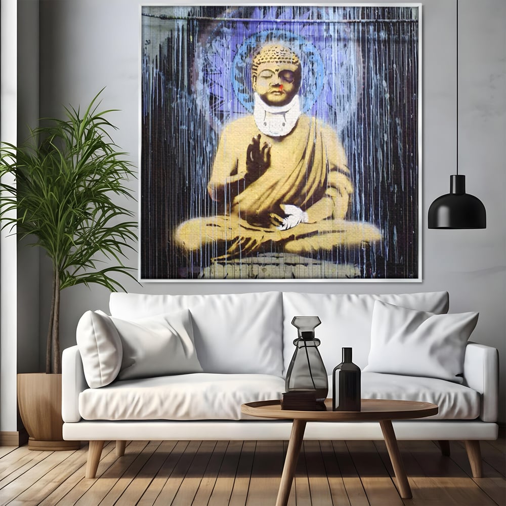 Tablou Canvas Premium LuxCanva® A1519, Zen ,  Room, Statuie, Amuleta, Zeu, Decorativ, Living, Culori Vibrante