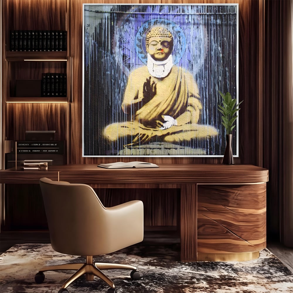Tablou Canvas Premium LuxCanva® A1519, Zen ,  Room, Statuie, Amuleta, Zeu, Decorativ, Living, Culori Vibrante
