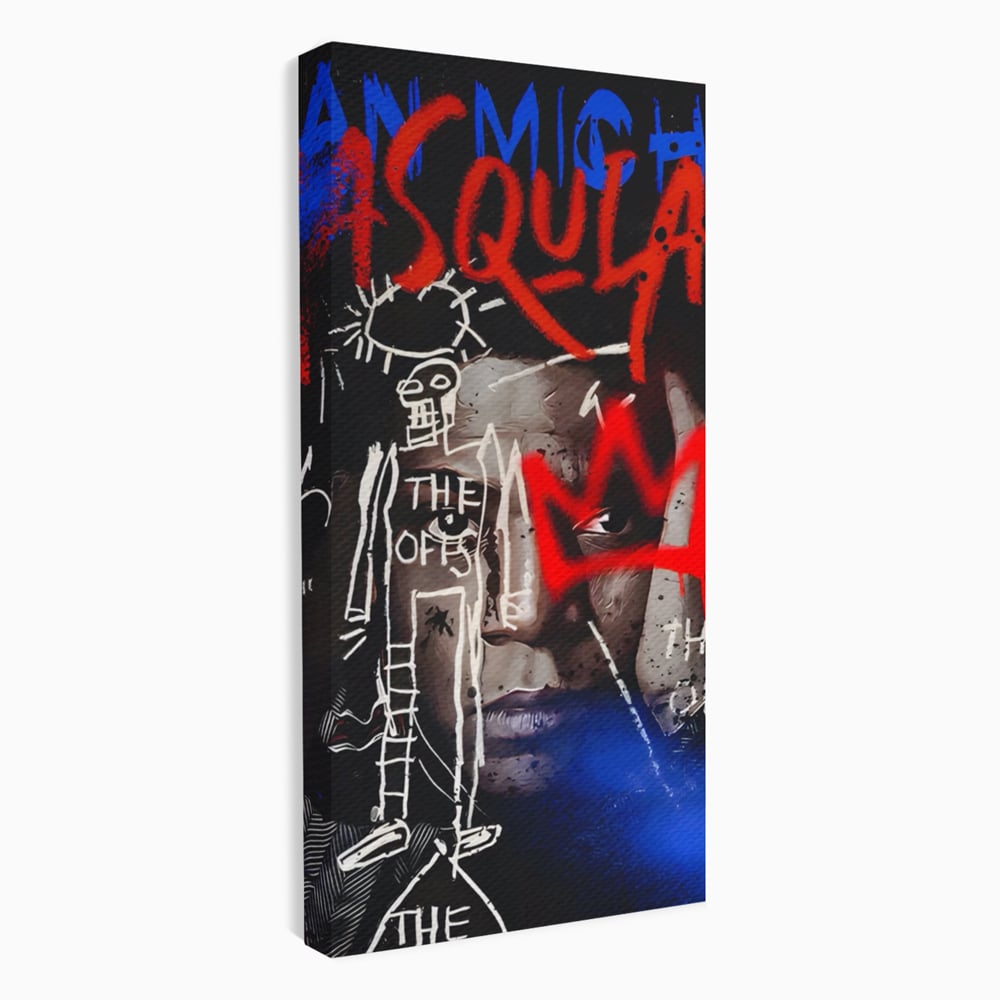 Tablou Canvas Premium LuxCanva® A1520, Michel Basquiat , Room, Artist Plastic, SAMO, Arta Stradala, Dormitor, Culori Vibrante