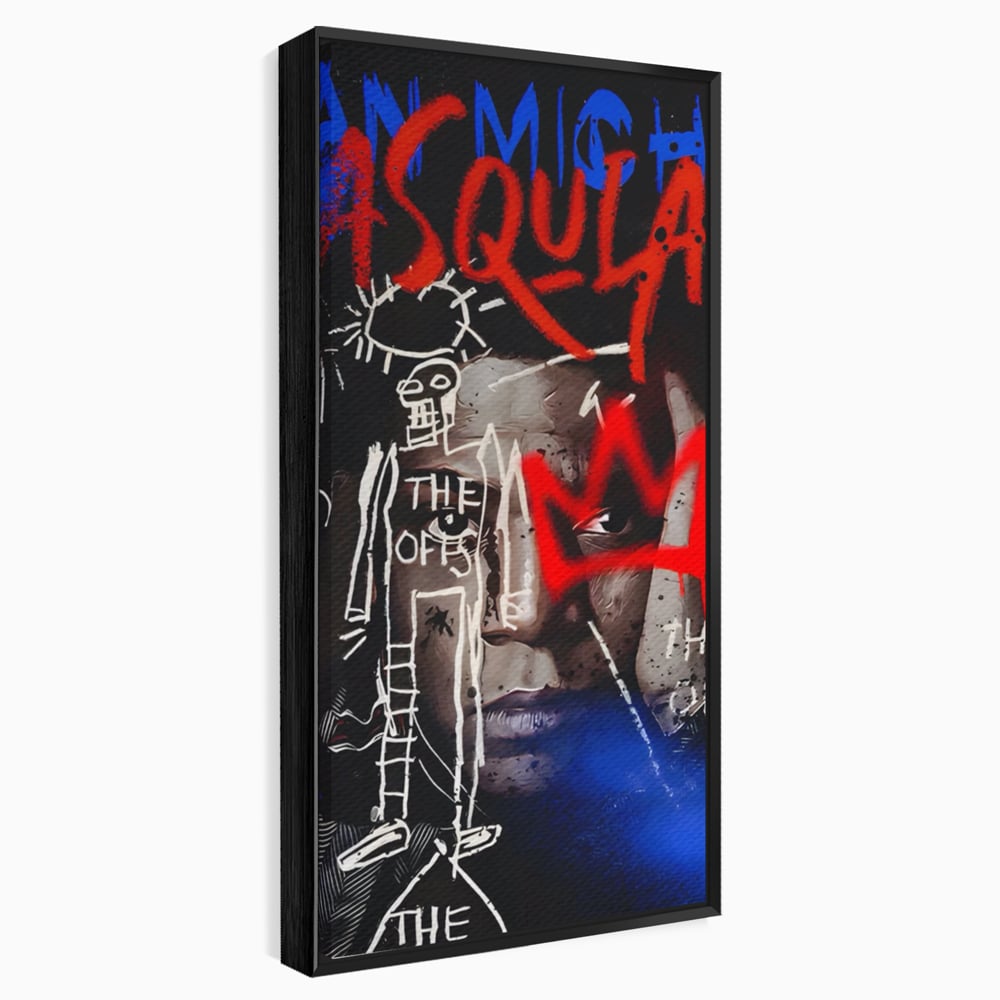 Tablou Canvas Premium LuxCanva® A1520, Michel Basquiat , Room, Artist Plastic, SAMO, Arta Stradala, Dormitor, Culori Vibrante