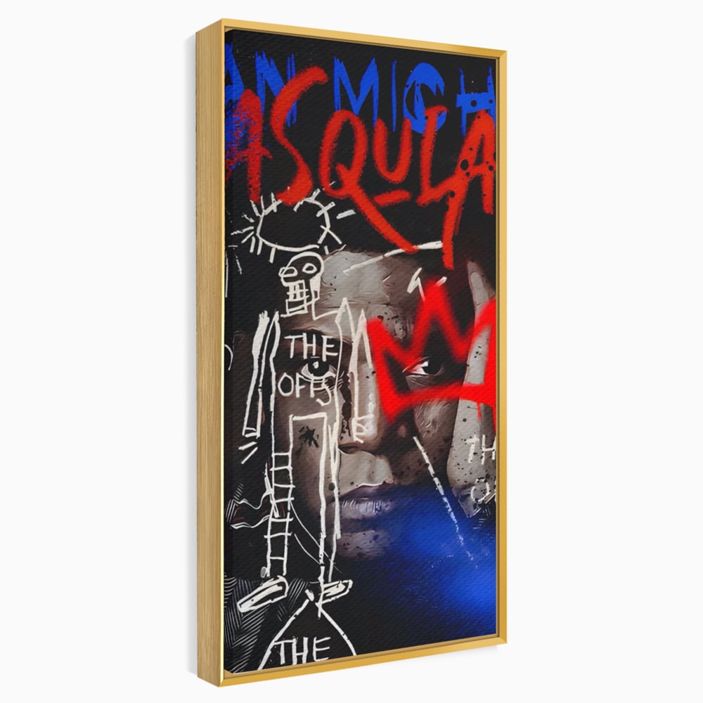 Tablou Canvas Premium LuxCanva® A1520, Michel Basquiat , Room, Artist Plastic, SAMO, Arta Stradala, Dormitor, Culori Vibrante