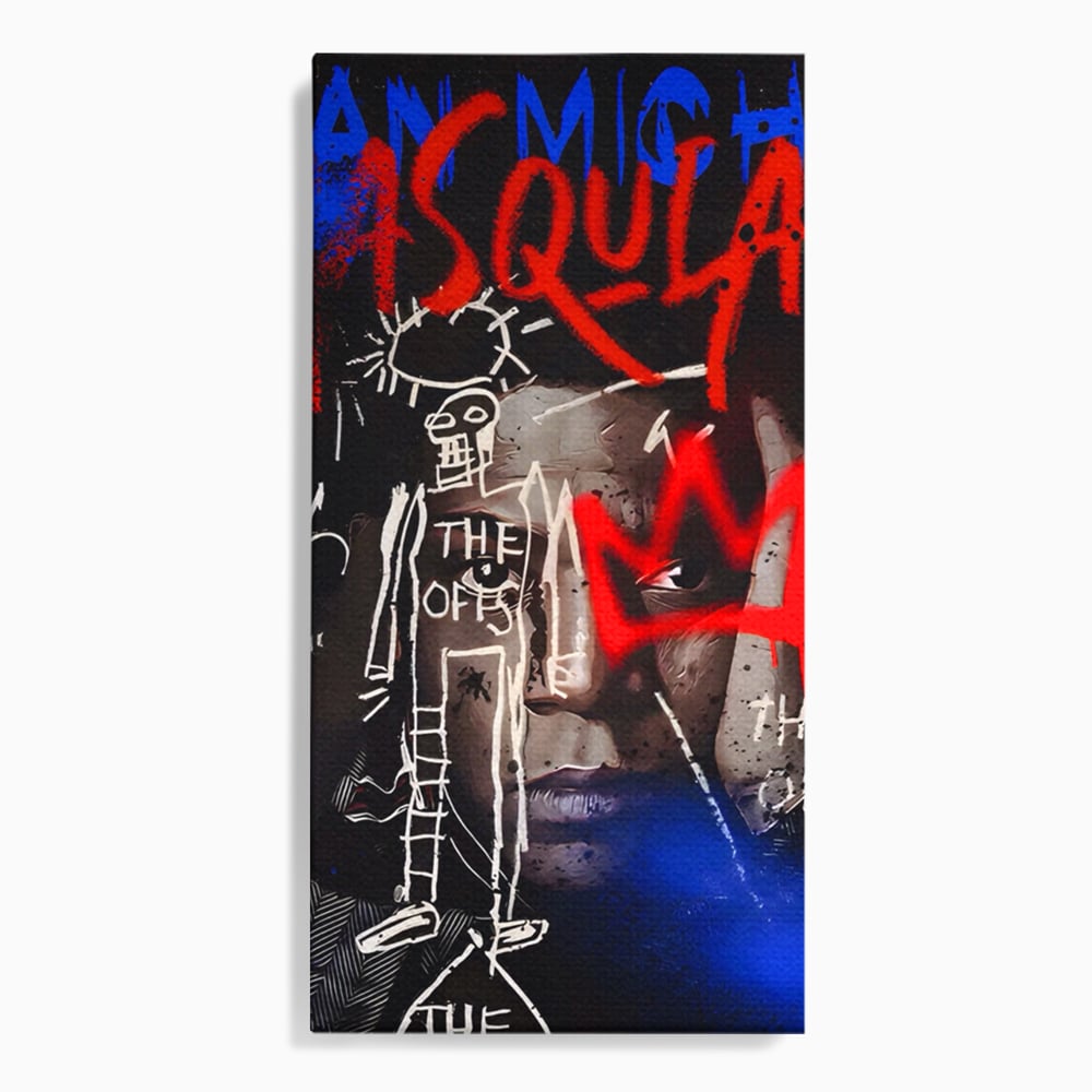 Tablou Canvas Premium LuxCanva® A1520, Michel Basquiat , Room, Artist Plastic, SAMO, Arta Stradala, Dormitor, Culori Vibrante