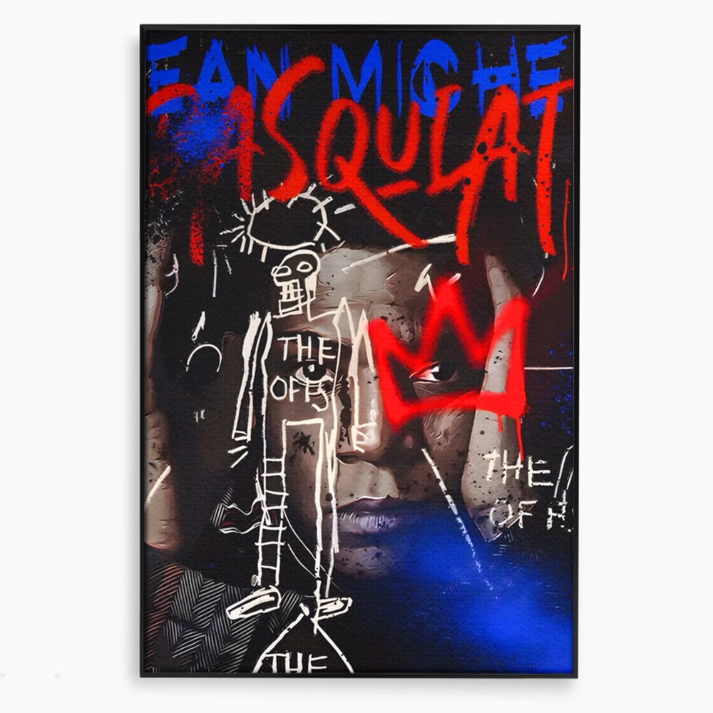 Tablou Canvas Premium LuxCanva® A1520, Michel Basquiat , Room, Artist Plastic, SAMO, Arta Stradala, Dormitor, Culori Vibrante
