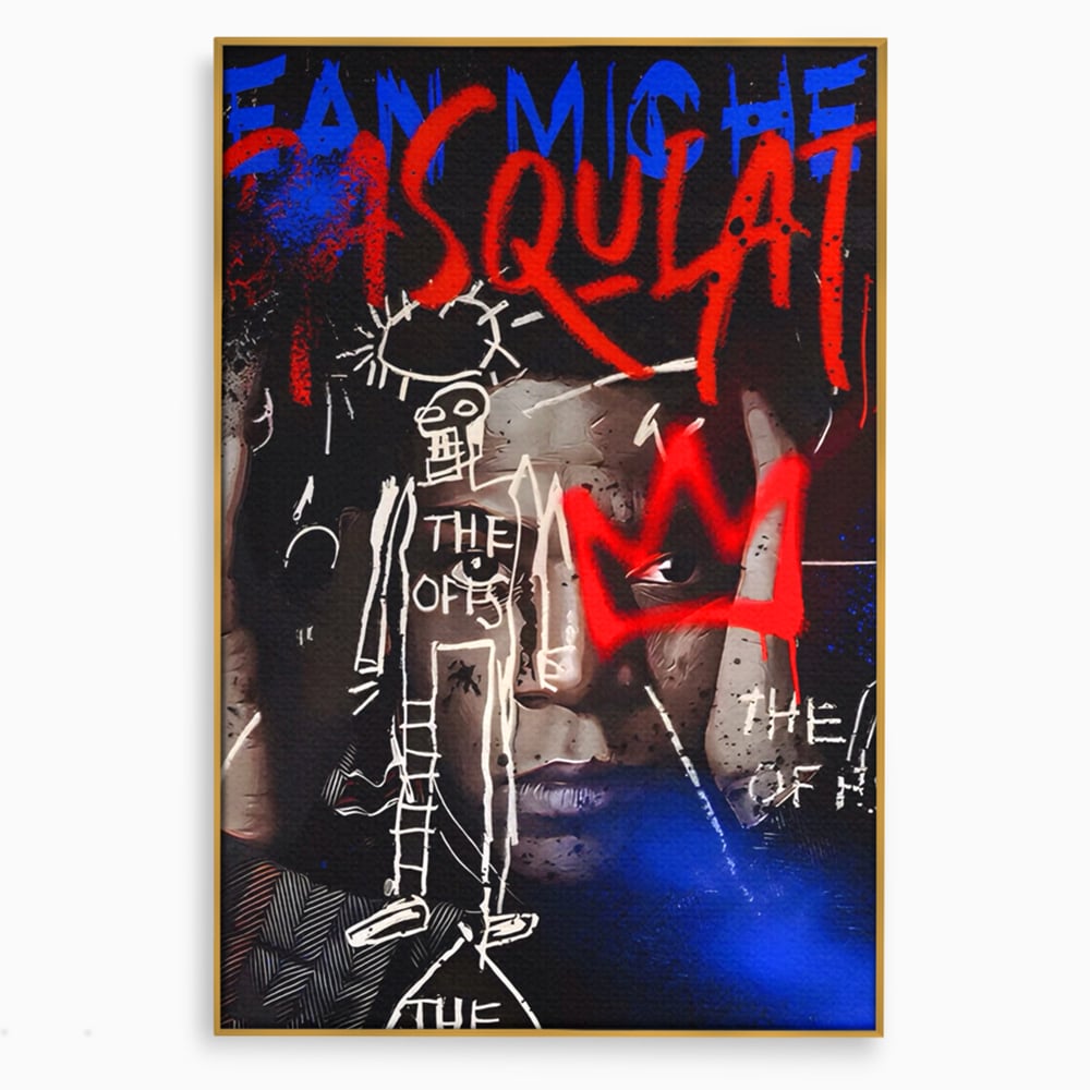 Tablou Canvas Premium LuxCanva® A1520, Michel Basquiat , Room, Artist Plastic, SAMO, Arta Stradala, Dormitor, Culori Vibrante