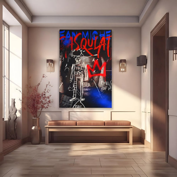 Tablou Canvas Premium LuxCanva® A1520, Michel Basquiat , Room, Artist Plastic, SAMO, Arta Stradala, Dormitor, Culori Vibrante