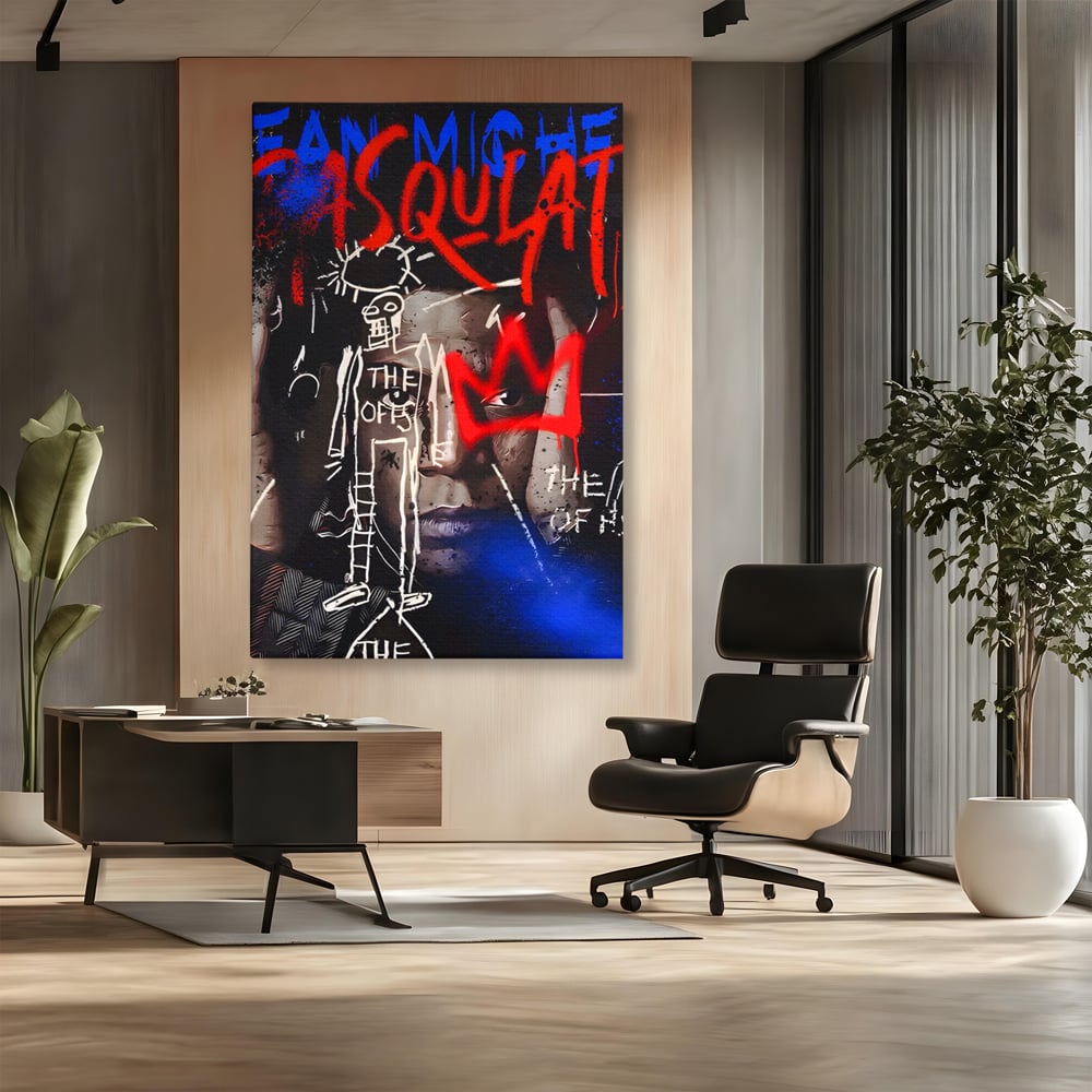 Tablou Canvas Premium LuxCanva® A1520, Michel Basquiat , Room, Artist Plastic, SAMO, Arta Stradala, Dormitor, Culori Vibrante