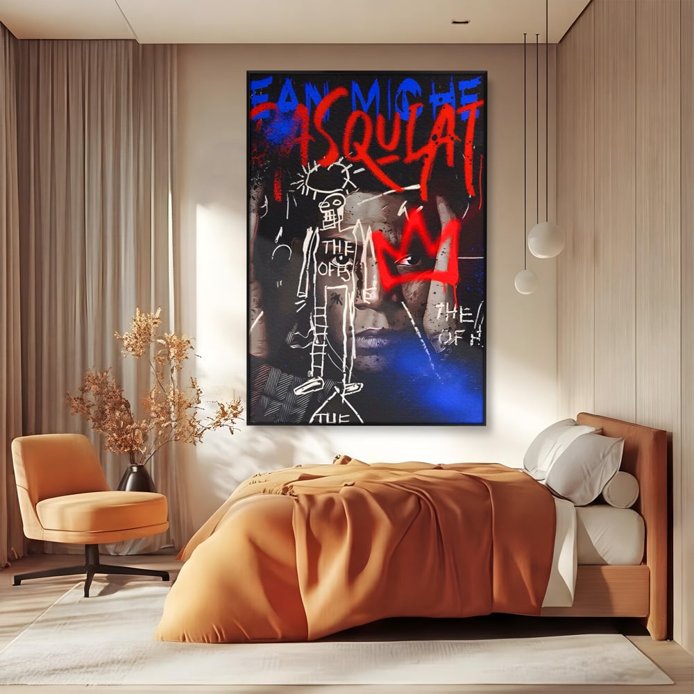 Tablou Canvas Premium LuxCanva® A1520, Michel Basquiat , Room, Artist Plastic, SAMO, Arta Stradala, Dormitor, Culori Vibrante