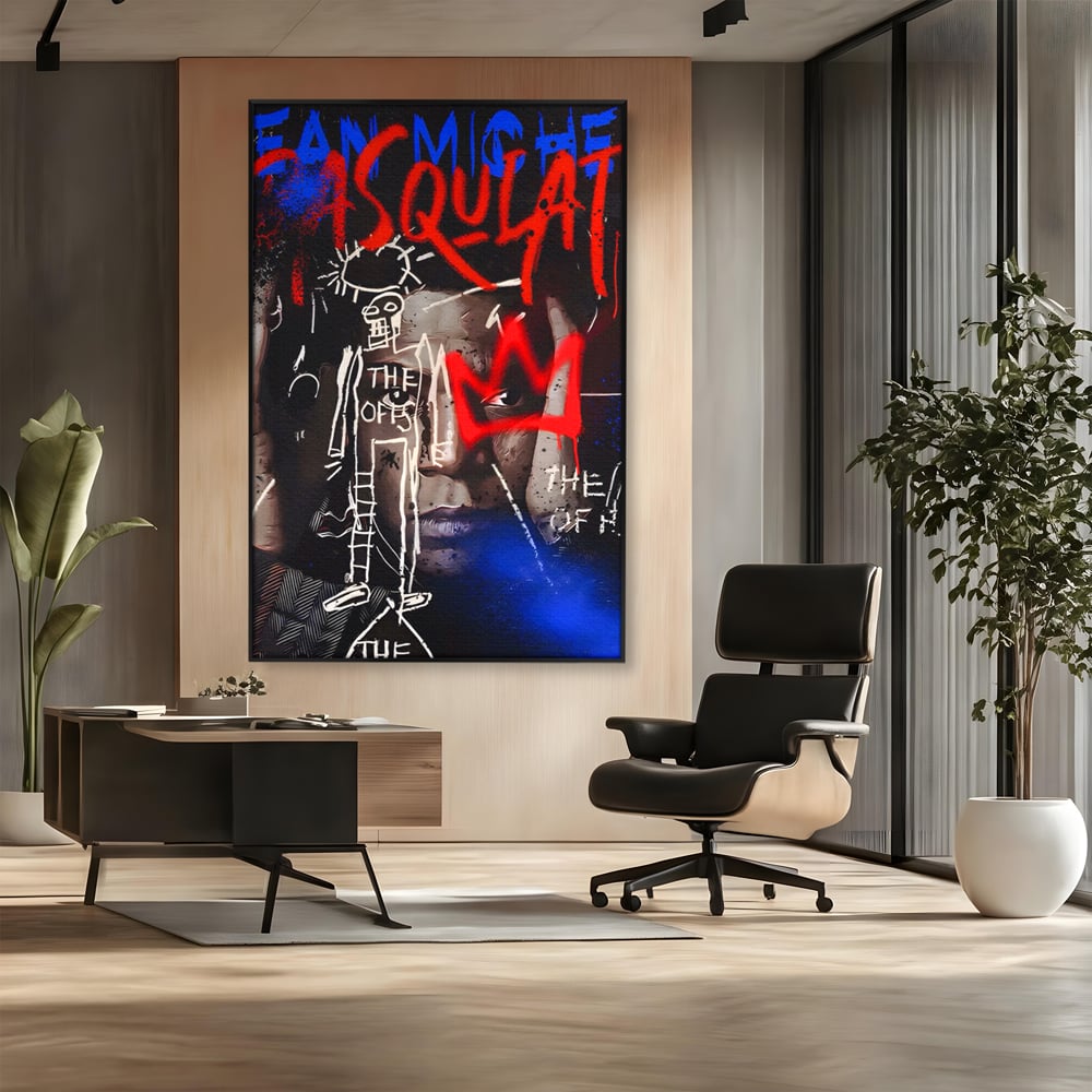 Tablou Canvas Premium LuxCanva® A1520, Michel Basquiat , Room, Artist Plastic, SAMO, Arta Stradala, Dormitor, Culori Vibrante