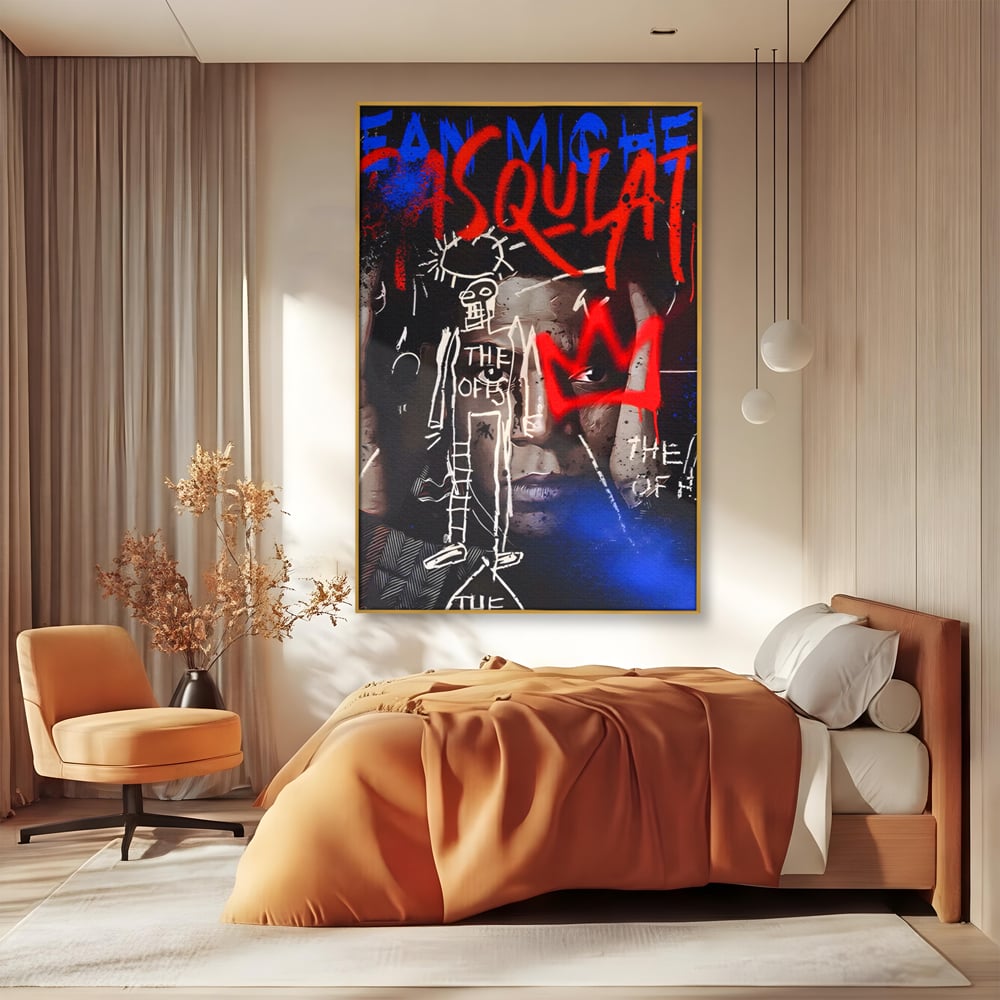 Tablou Canvas Premium LuxCanva® A1520, Michel Basquiat , Room, Artist Plastic, SAMO, Arta Stradala, Dormitor, Culori Vibrante
