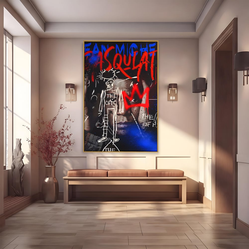 Tablou Canvas Premium LuxCanva® A1520, Michel Basquiat , Room, Artist Plastic, SAMO, Arta Stradala, Dormitor, Culori Vibrante