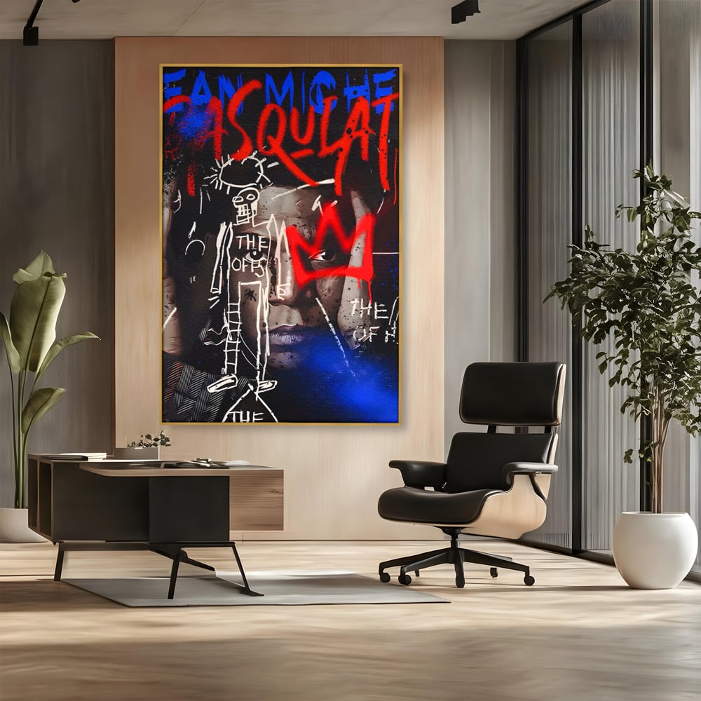 Tablou Canvas Premium LuxCanva® A1520, Michel Basquiat , Room, Artist Plastic, SAMO, Arta Stradala, Dormitor, Culori Vibrante