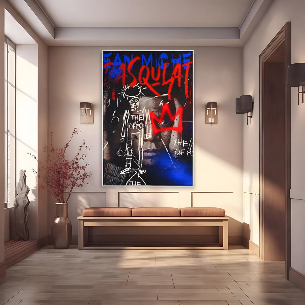 Tablou Canvas Premium LuxCanva® A1520, Michel Basquiat , Room, Artist Plastic, SAMO, Arta Stradala, Dormitor, Culori Vibrante