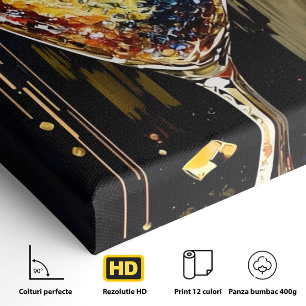 Tablou Canvas Premium LuxCanva® A1522, Glass Of Surprises , Pahar, Cocktail, Party, Dormitor, Culori Vibrante