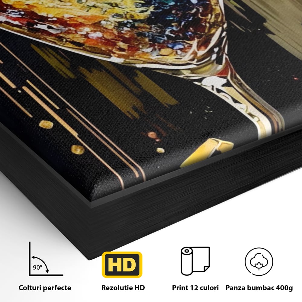 Tablou Canvas Premium LuxCanva® A1522, Glass Of Surprises , Pahar, Cocktail, Party, Dormitor, Culori Vibrante