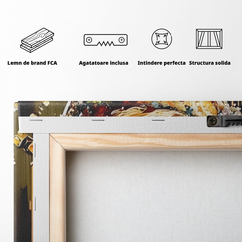 Tablou Canvas Premium LuxCanva® A1522, Glass Of Surprises , Pahar, Cocktail, Party, Dormitor, Culori Vibrante