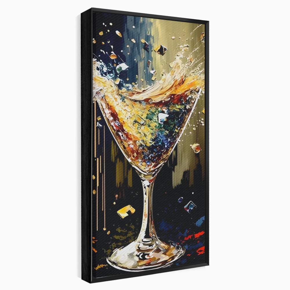Tablou Canvas Premium LuxCanva® A1522, Glass Of Surprises , Pahar, Cocktail, Party, Dormitor, Culori Vibrante