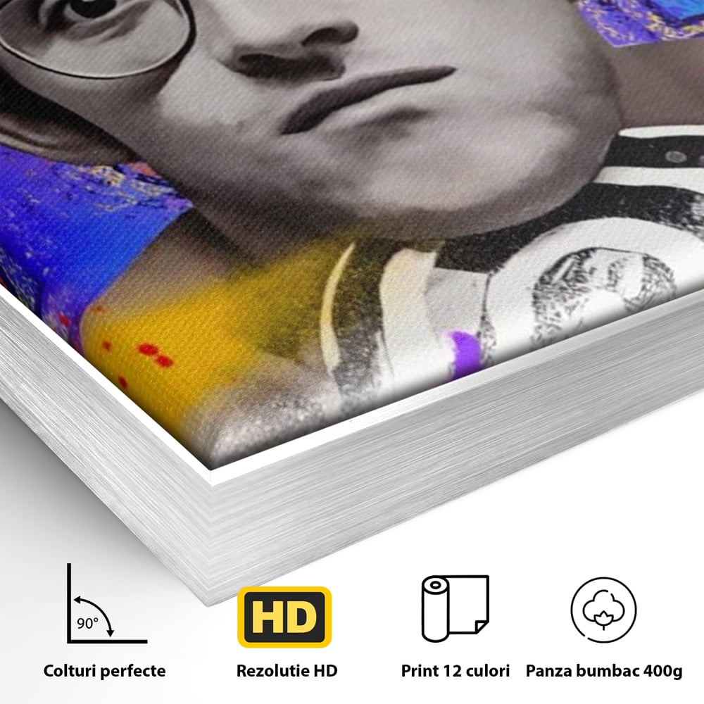 Tablou Canvas Premium LuxCanva® A1523, Keith Haring ,  Room, Arta Stradala, Graffiti, Artist, Dormitor, Culori Vibrante