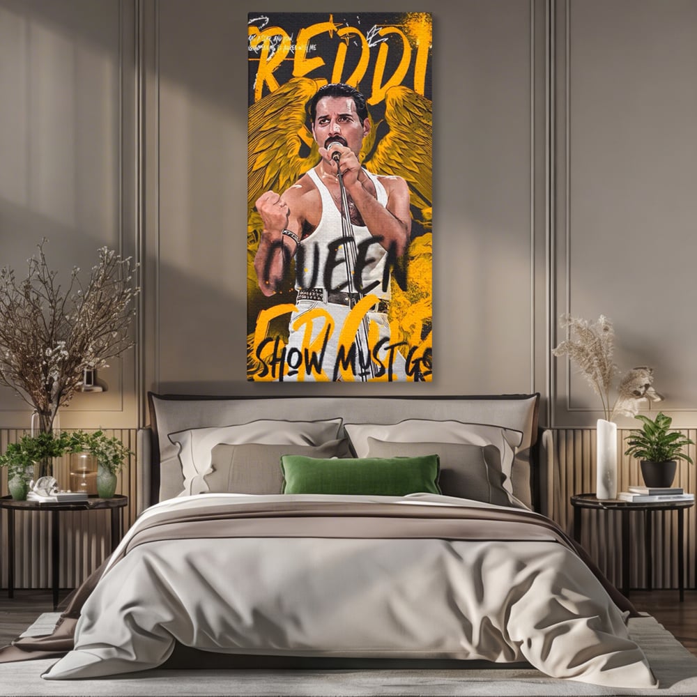 Leinwandbilder Premium-Leinwandbilder LuxCanva® A1526, Freddie Angel , Zimmer, Cantaret, Künstler, Queen, Wohnen, Lebendige Farben