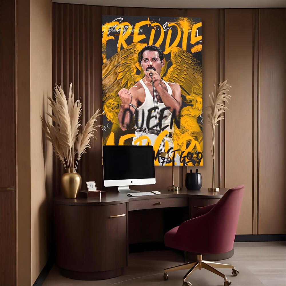 Leinwandbilder Premium-Leinwandbilder LuxCanva® A1526, Freddie Angel , Zimmer, Cantaret, Künstler, Queen, Wohnen, Lebendige Farben