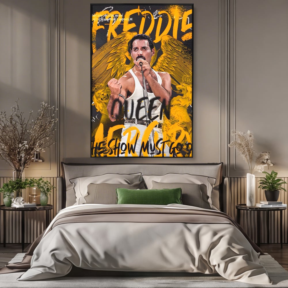 Leinwandbilder Premium-Leinwandbilder LuxCanva® A1526, Freddie Angel , Zimmer, Cantaret, Künstler, Queen, Wohnen, Lebendige Farben
