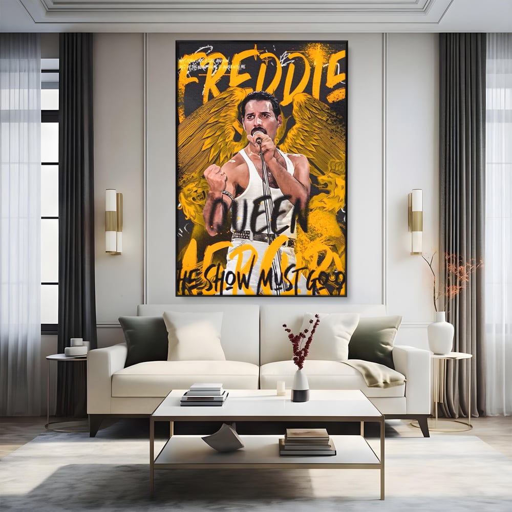Leinwandbilder Premium-Leinwandbilder LuxCanva® A1526, Freddie Angel , Zimmer, Cantaret, Künstler, Queen, Wohnen, Lebendige Farben