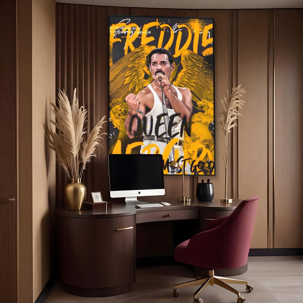 Leinwandbilder Premium-Leinwandbilder LuxCanva® A1526, Freddie Angel , Zimmer, Cantaret, Künstler, Queen, Wohnen, Lebendige Farben