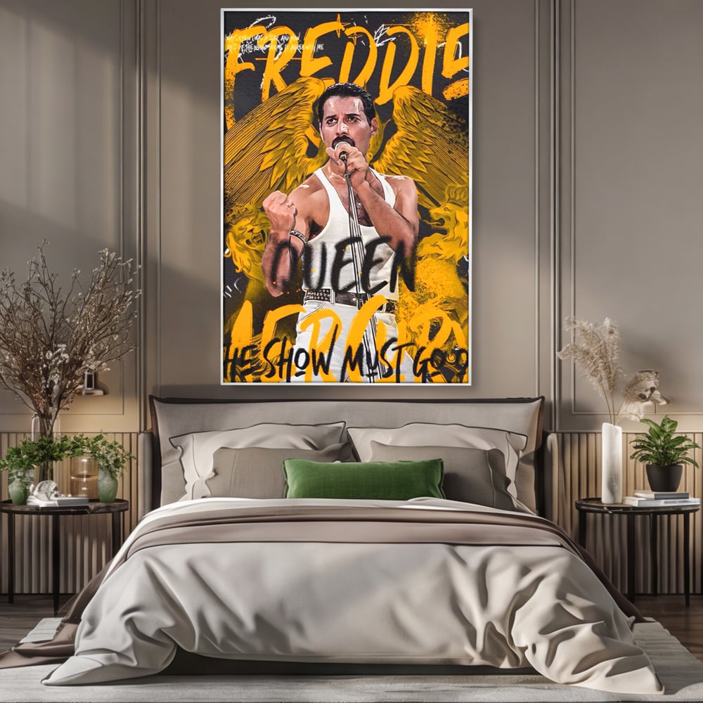 Leinwandbilder Premium-Leinwandbilder LuxCanva® A1526, Freddie Angel , Zimmer, Cantaret, Künstler, Queen, Wohnen, Lebendige Farben