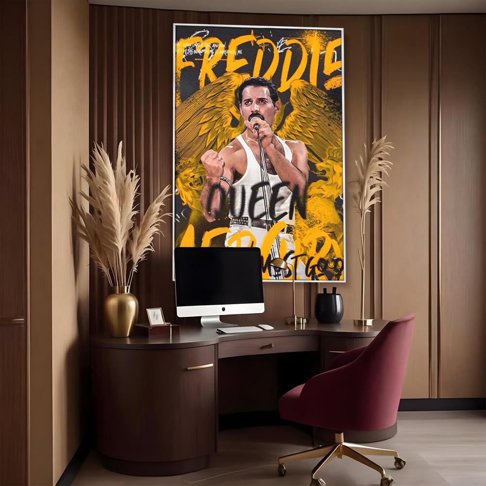 Leinwandbilder Premium-Leinwandbilder LuxCanva® A1526, Freddie Angel , Zimmer, Cantaret, Künstler, Queen, Wohnen, Lebendige Farben