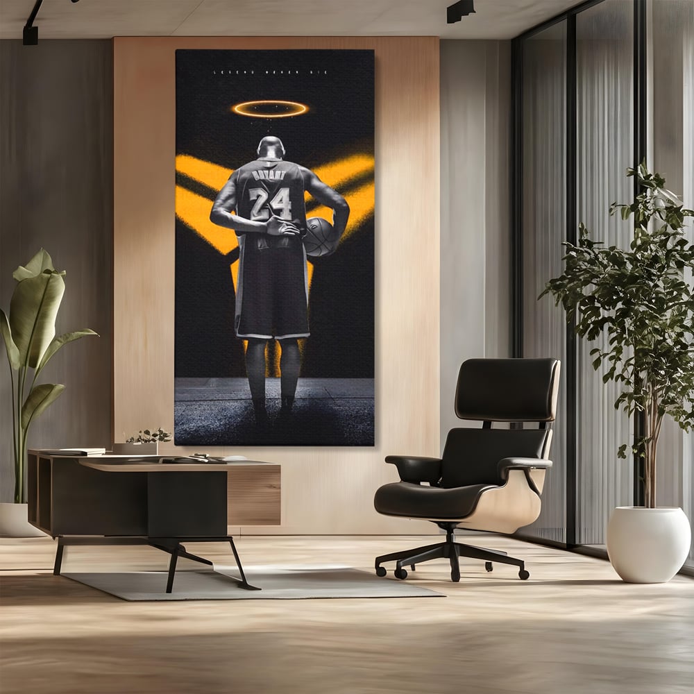 Tablou Canvas Premium LuxCanva® A1527, Kobe Bryant ,  Room, Sportiv, Baschetbalist, Vedeta, Club Sportiv, Culori Vibrante