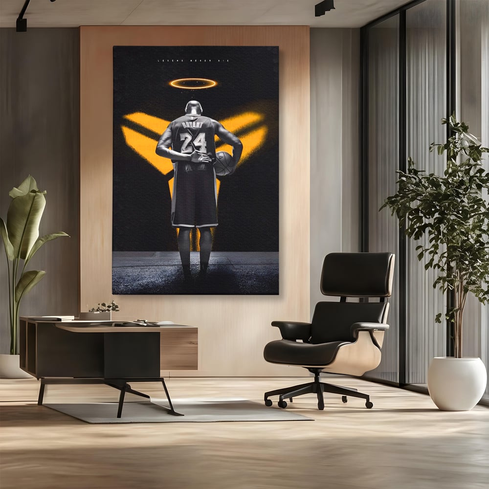 Tablou Canvas Premium LuxCanva® A1527, Kobe Bryant ,  Room, Sportiv, Baschetbalist, Vedeta, Club Sportiv, Culori Vibrante