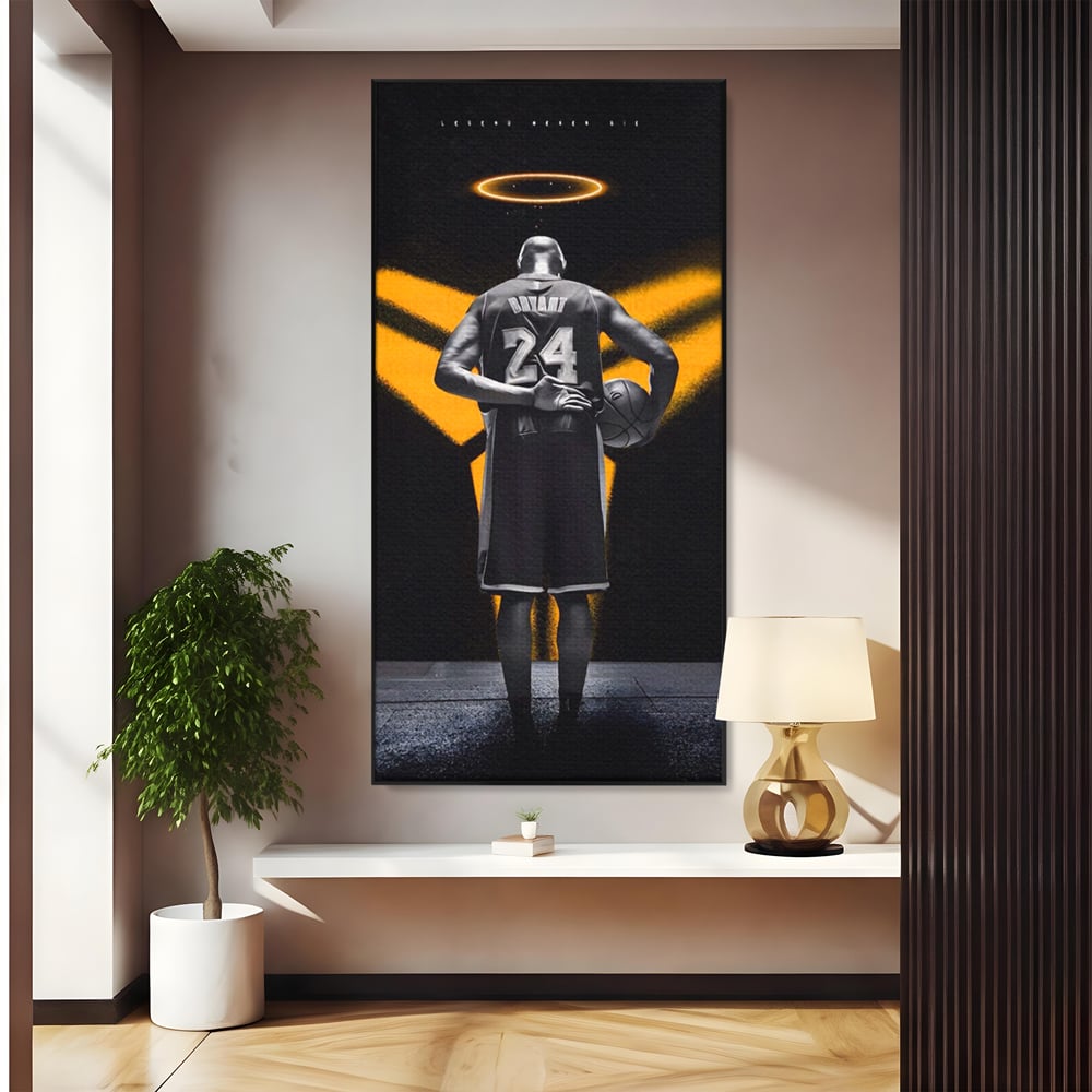 Tablou Canvas Premium LuxCanva® A1527, Kobe Bryant ,  Room, Sportiv, Baschetbalist, Vedeta, Club Sportiv, Culori Vibrante