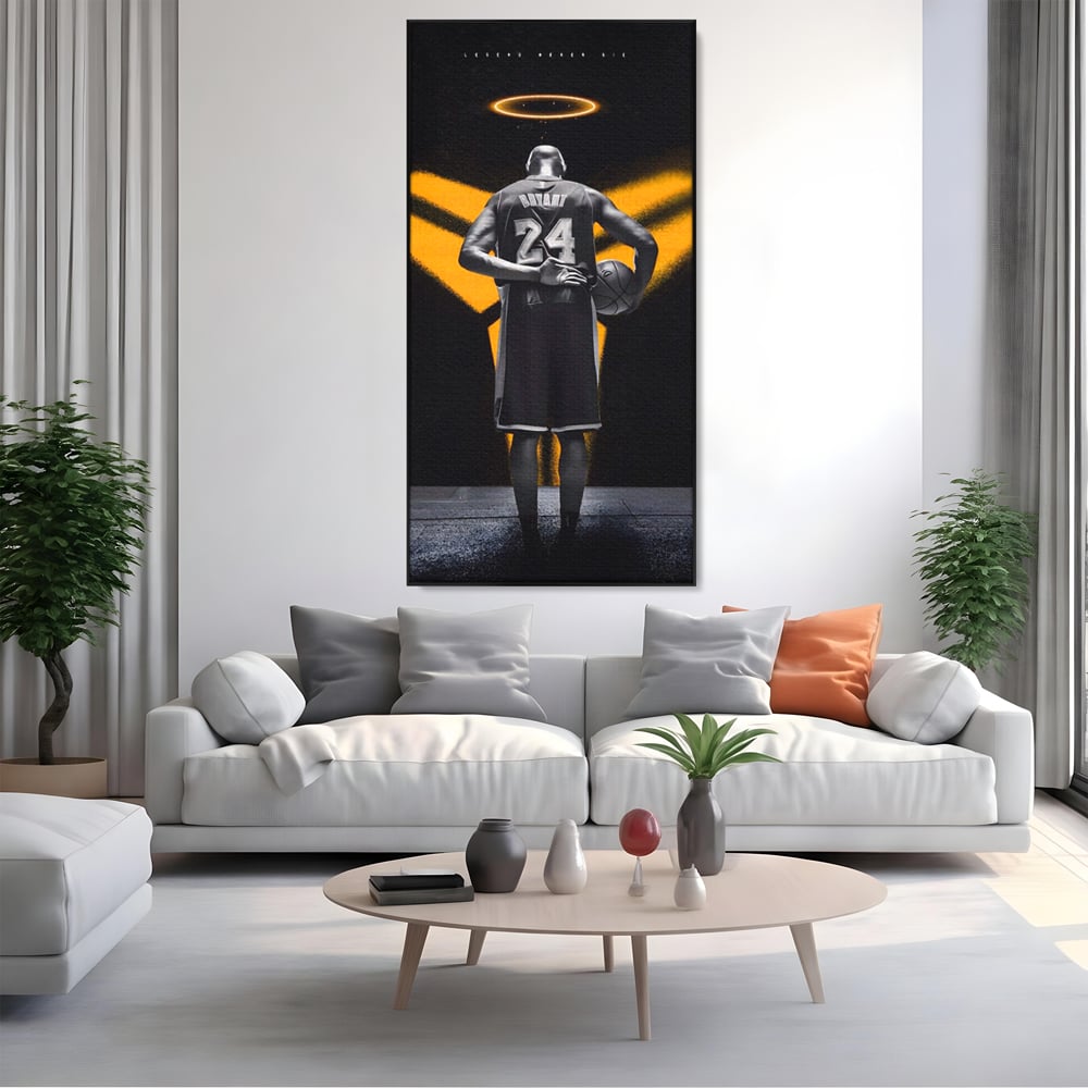 Tablou Canvas Premium LuxCanva® A1527, Kobe Bryant ,  Room, Sportiv, Baschetbalist, Vedeta, Club Sportiv, Culori Vibrante