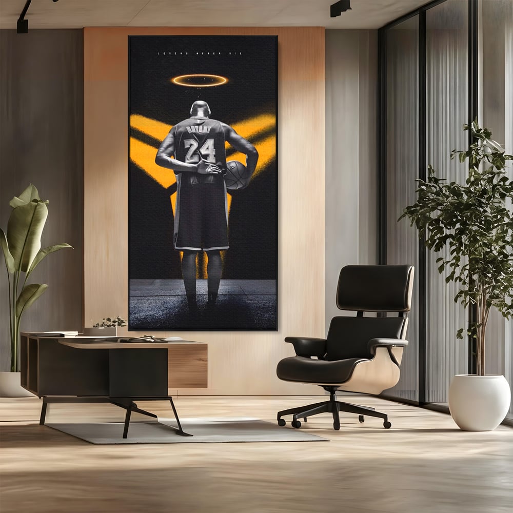 Tablou Canvas Premium LuxCanva® A1527, Kobe Bryant ,  Room, Sportiv, Baschetbalist, Vedeta, Club Sportiv, Culori Vibrante