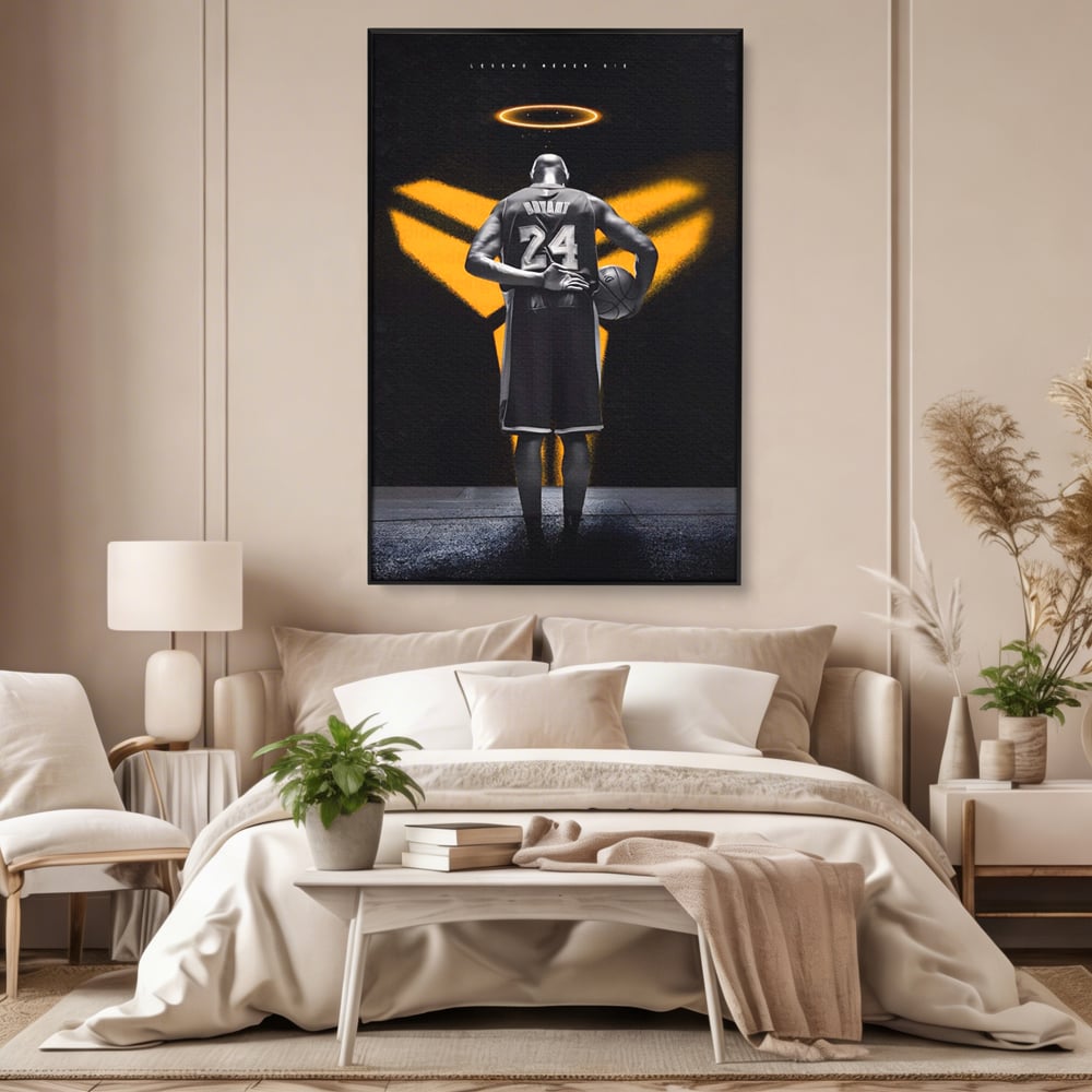Tablou Canvas Premium LuxCanva® A1527, Kobe Bryant ,  Room, Sportiv, Baschetbalist, Vedeta, Club Sportiv, Culori Vibrante