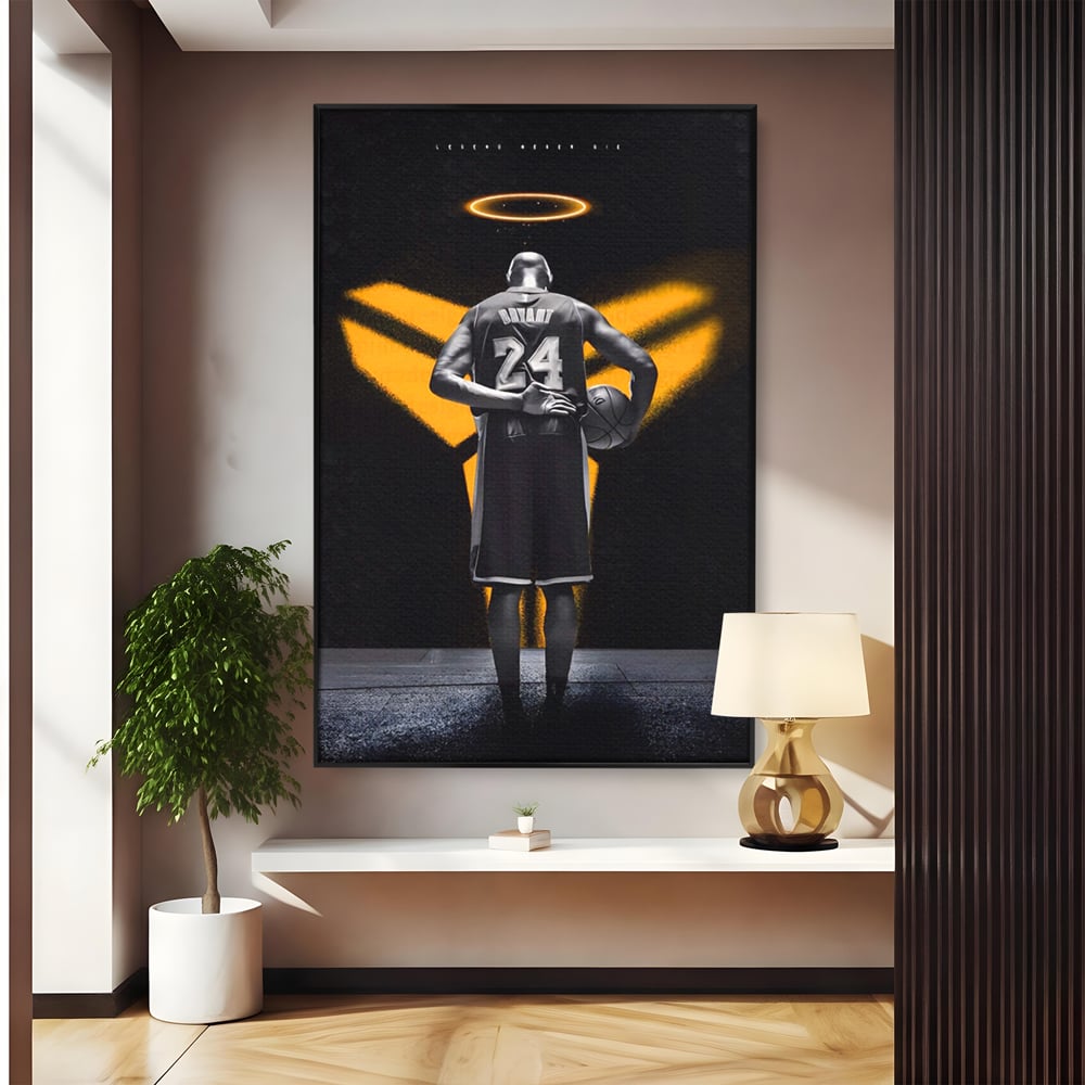 Tablou Canvas Premium LuxCanva® A1527, Kobe Bryant ,  Room, Sportiv, Baschetbalist, Vedeta, Club Sportiv, Culori Vibrante