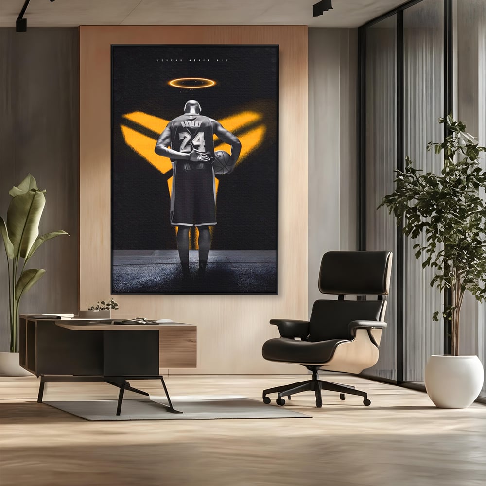 Tablou Canvas Premium LuxCanva® A1527, Kobe Bryant ,  Room, Sportiv, Baschetbalist, Vedeta, Club Sportiv, Culori Vibrante
