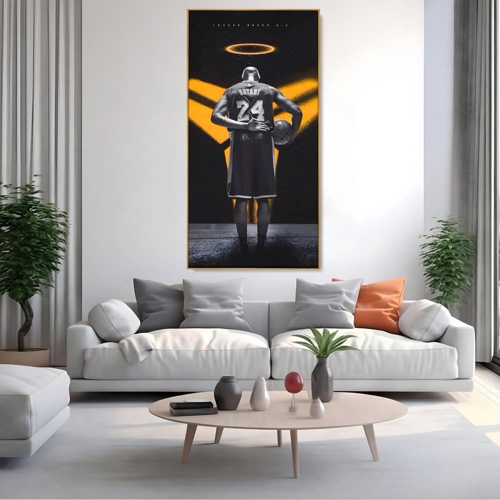 Tablou Canvas Premium LuxCanva® A1527, Kobe Bryant ,  Room, Sportiv, Baschetbalist, Vedeta, Club Sportiv, Culori Vibrante