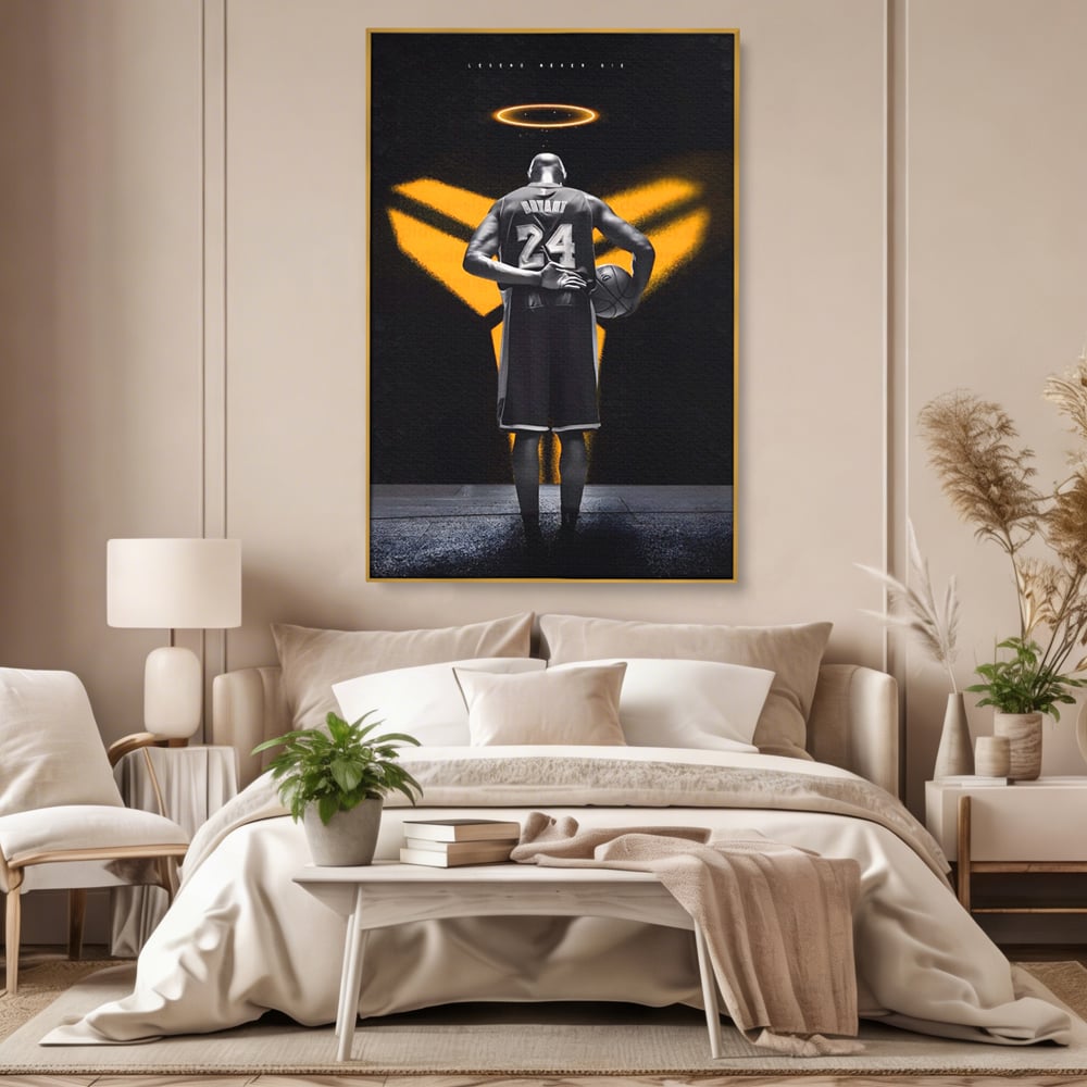 Tablou Canvas Premium LuxCanva® A1527, Kobe Bryant ,  Room, Sportiv, Baschetbalist, Vedeta, Club Sportiv, Culori Vibrante
