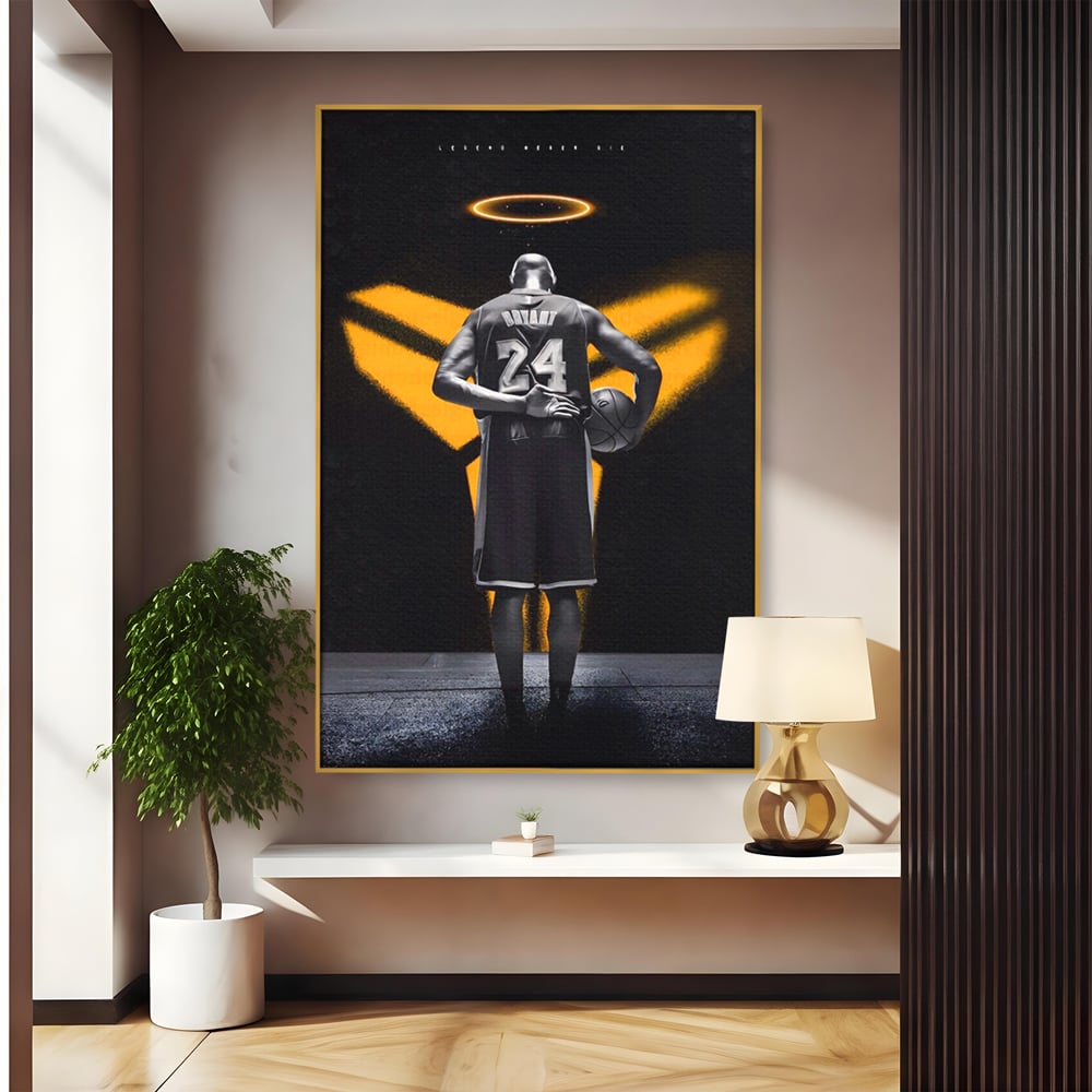 Tablou Canvas Premium LuxCanva® A1527, Kobe Bryant ,  Room, Sportiv, Baschetbalist, Vedeta, Club Sportiv, Culori Vibrante