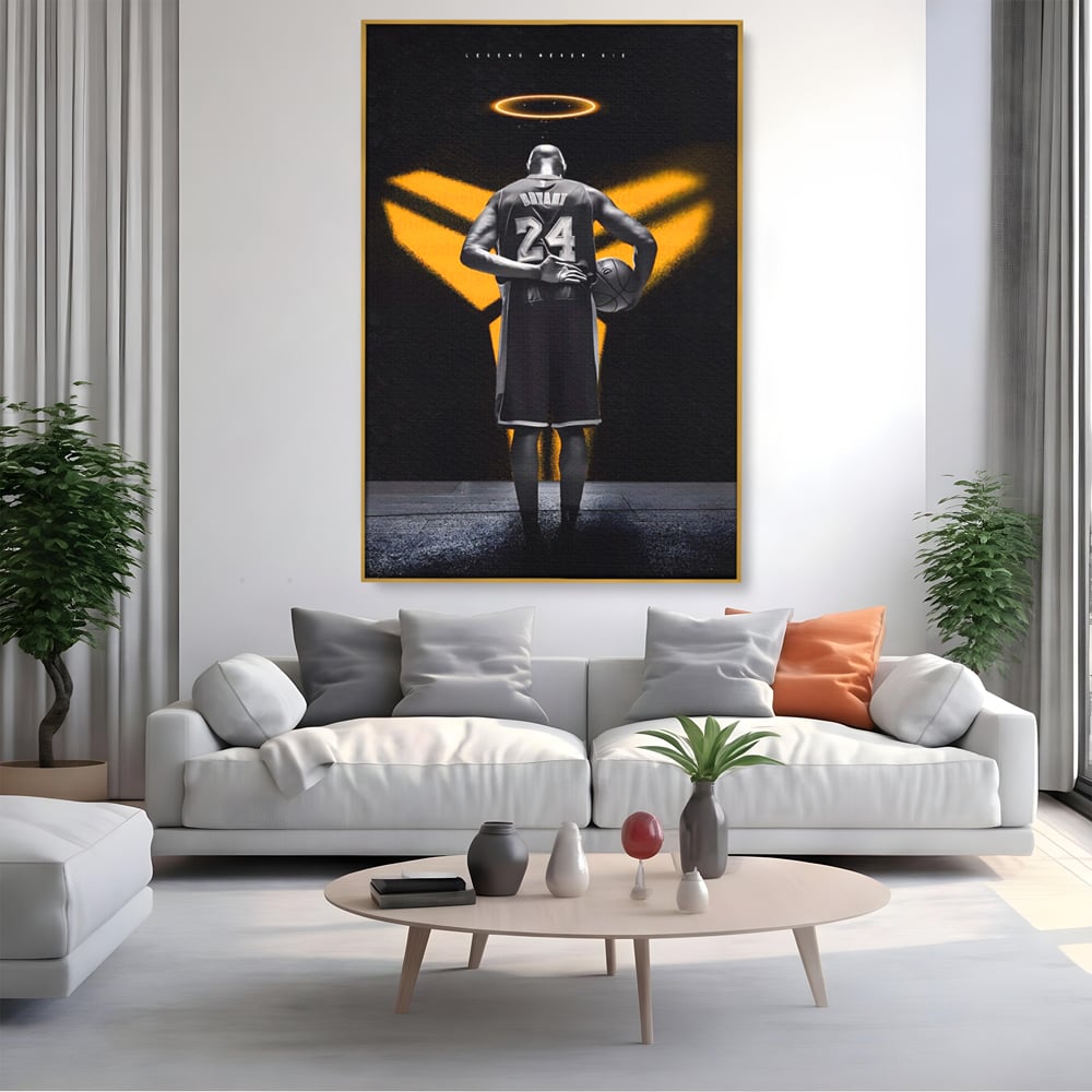 Tablou Canvas Premium LuxCanva® A1527, Kobe Bryant ,  Room, Sportiv, Baschetbalist, Vedeta, Club Sportiv, Culori Vibrante