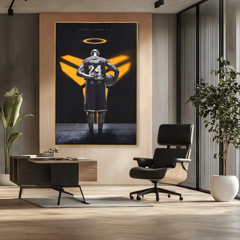 Tablou Canvas Premium LuxCanva® A1527, Kobe Bryant ,  Room, Sportiv, Baschetbalist, Vedeta, Club Sportiv, Culori Vibrante