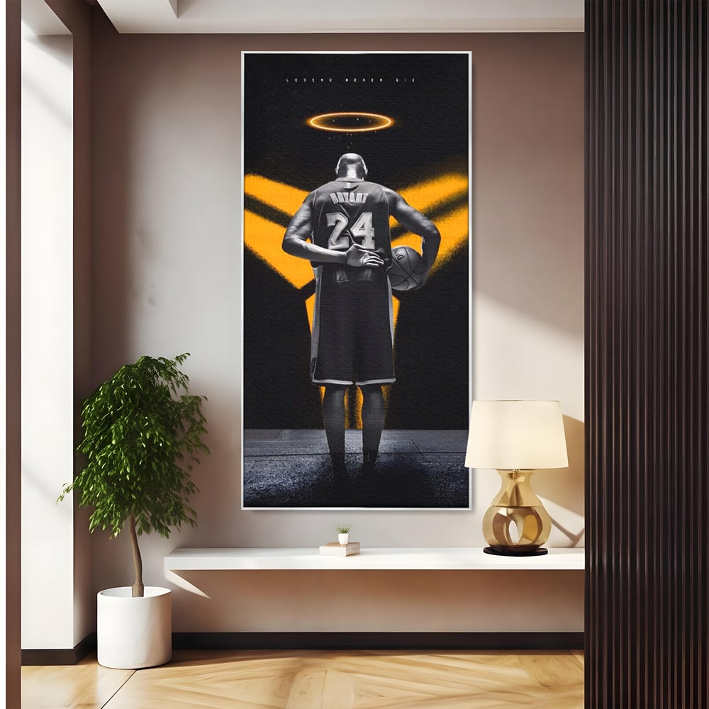 Tablou Canvas Premium LuxCanva® A1527, Kobe Bryant ,  Room, Sportiv, Baschetbalist, Vedeta, Club Sportiv, Culori Vibrante