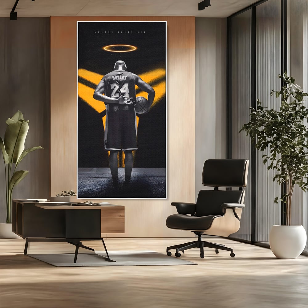 Tablou Canvas Premium LuxCanva® A1527, Kobe Bryant ,  Room, Sportiv, Baschetbalist, Vedeta, Club Sportiv, Culori Vibrante