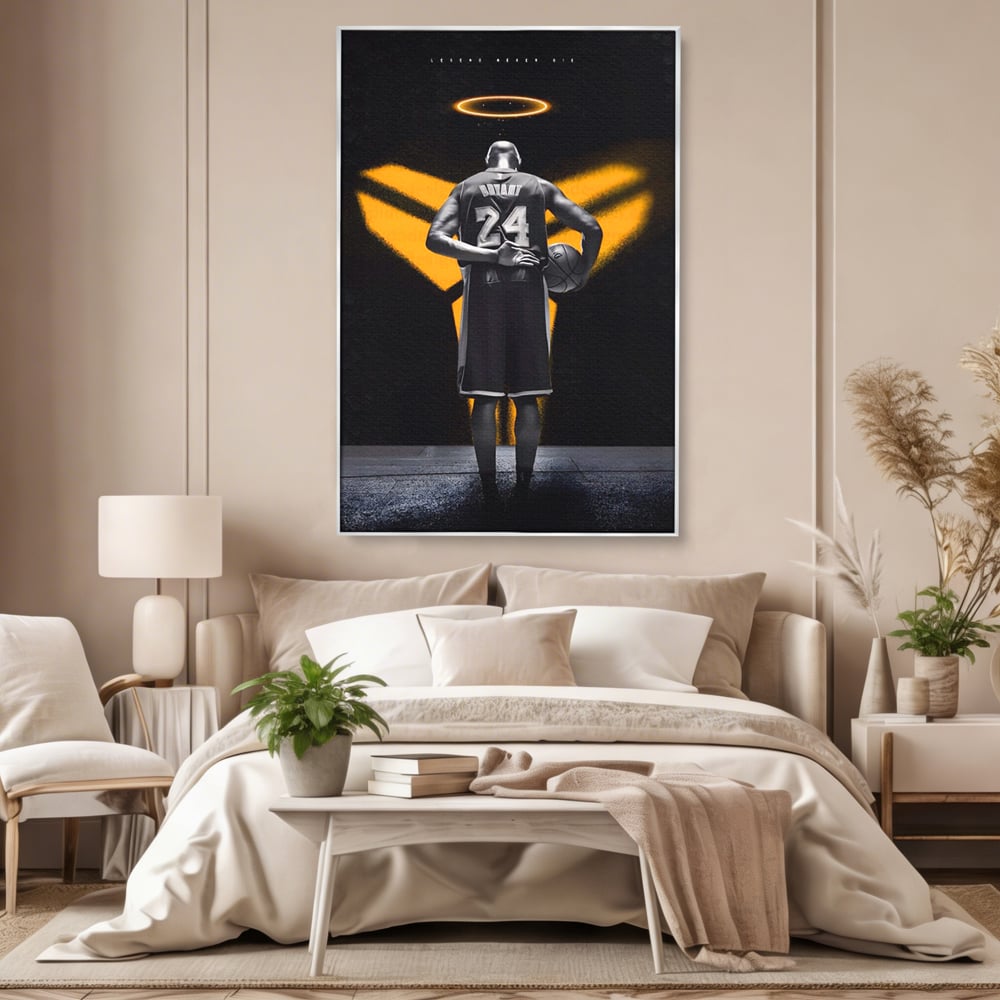Tablou Canvas Premium LuxCanva® A1527, Kobe Bryant ,  Room, Sportiv, Baschetbalist, Vedeta, Club Sportiv, Culori Vibrante