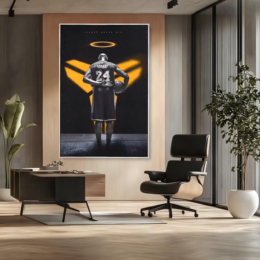 Tablou Canvas Premium LuxCanva® A1527, Kobe Bryant ,  Room, Sportiv, Baschetbalist, Vedeta, Club Sportiv, Culori Vibrante
