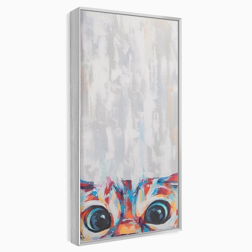 Tablou Canvas Premium LuxCanva® A1529, Cat Eyes , Room, Pisica, Privire, Animal, Felina, Dressing, Club Sportiv, Culori Vibrante