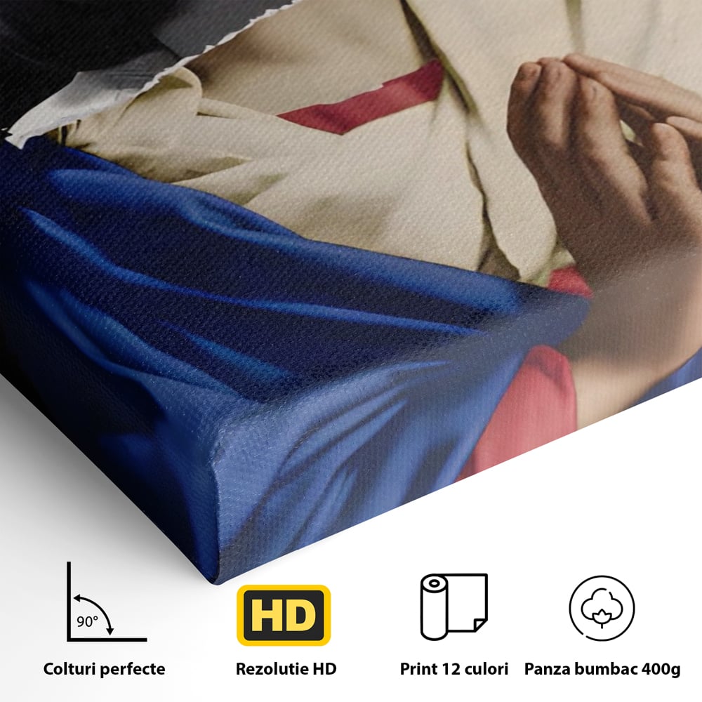 Tablou Canvas Premium LuxCanva® A1531, The Virgin In Prayer , Room, Fictiune, Epic, Decorativ, Living, Culori Vibrante